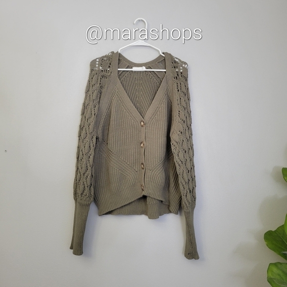 Jonathan Simkhai Adelline Directional Rib Knit Cardigan - Picture 3 of 8